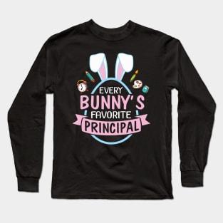 Every Bunny's Favorite Principal Happy Easter Day To Me You Long Sleeve T-Shirt